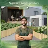 Floranica Obrubník záhonu Obrubník trávníku Dřevo 40 x 200 Náhled obrázku produktu 9