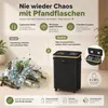 Pfandflaschensammler 160L mit 2 Fächern, Deckel, Rollen, 2 Produktbild-Vorschau 5