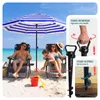 VOUNOT® Sonnenschirm Strandschirm 200cm mit Tragetasche und Produktbild-Vorschau 6