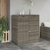 vidaXL Zahradní skříňka šedá 105x55x113 cm poly ratan Náhled obrázku produktu 2