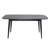 Miliboo - Schwarzer ausziehbarer Tisch 130-160 cm NORDECO Produktbild-Vorschau 3