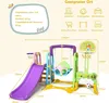 GOPLUS 6 in 1 Spielplatz, 120 cm Rutsche & Schaukel & Produktbild-Vorschau 4