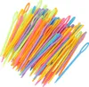 Plastikowe igły z dużym oczkiem, 100 sztuk, igły do Podgląd zdjęcia produktu 3