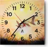 Wanduhr - Quadrat - Glasuhr - Vogel Natur Wasser - 30x30cm Produktbild-Vorschau 1