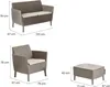 KETER 253221 Set da esterno 4 posti Salemo - Cappuccino Anteprima dell’immagine prodotto 3