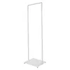 A white metal clothing rack on a white background. Náhled obrázku produktu