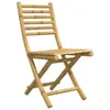 Bambus Bistro-Set Klappbar 2-Sitzer Gartentisch 45x45cm Produktbild-Vorschau 7