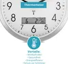 Horloge radio murale blanche de 29 cm avec écran LCD Voir les images du produit 5