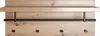 HAKU Wandgarderobe Eiche hell, schwarz- MDF, Metall, B/H/T: Produktbild-Vorschau 3