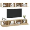 vidaXL TV-Wandschränke 4 Stk. Sonoma-Eiche 100x30x30 cm -  Produktbild-Vorschau 4