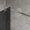 Duschabtrennung Walk-In Nano Echtglas EX101 - Graues Glas - Produktbild-Vorschau 4