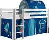Vipack Spielbett Pino, Liegefläche 90x200 cm mit Textilset Produktbild-Vorschau 1