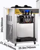A commercial soft-serve ice cream machine with dimensions indicated. Voir les images du produit