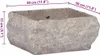 vidaXL Waschbecken Grau 30x30x13 cm Marmor Produktbild-Vorschau 7
