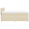 Boxspringbett mit Matratze Creme 140x200 cm Stoff, Produktbild-Vorschau 5