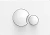 A white background with two circular buttons, one larger than the other, overlapping slightly. Produktbild-Vorschau