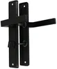 A black door handle set on a white background. Náhled obrázku produktu