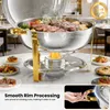 WARMOUNTS Chafing Dish Set 4er 7,6L Edelstahl Gold, Buffet Produktbild-Vorschau 9
