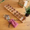 Kalaha Edelsteinspiel für 2 Spieler - Spielfeld 14 x 49 cm Produktbild-Vorschau 6