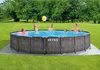 INTEX 26744GN - Piscina con telaio a prisma in legno grigio Anteprima dell’immagine prodotto 2