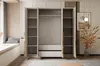 Kleiderschrank AURORA 4D KASCHMIR mit goldenen Chromgriffen Produktbild-Vorschau 5