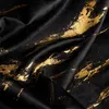 Rideau en velours, 140 x 240 cm, noir marbré avec un motif Voir les images du produit 3