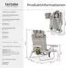 Skládací hliníkové plážové křeslo tectake® Coral s funkcí Náhled obrázku produktu 5
