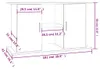 vidaXL Aquariumständer Weiß 101x41x58 cm Holzwerkstoff Produktbild-Vorschau 8