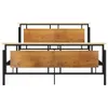 Bett 160x200 cm aus massivem Eichenholz und Produktbild-Vorschau 4