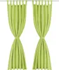 vidaXL Záclony Micro Satin 2 ks s pútkami 140×225 cm Zelená Náhľad obrázku produktu 1