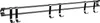 A stainless steel kitchen rail with six hooks, mounted against a white background. Produktbild-Vorschau