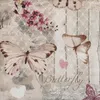 A collage of butterflies and flowers with decorative elements. Produktbild-Vorschau