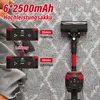 A close-up marketing image of a cordless vacuum cleaner, showcasing its battery and power settings. Produktbild-Vorschau