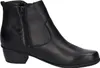 A black leather ankle boot is shown from the side against a white background. Anteprima dell’immagine prodotto