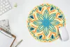 MuchoWow® Mauspad Mousepad Blume - Blätter - Blau 30x30 cm Produktbild-Vorschau 5