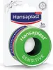 A roll of Hansaplast Sensitive medical tape on its packaging. Podgląd zdjęcia produktu