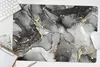 MuchoWow® Schreibtischunterlage Marmor - Schwarz - Gold - Produktbild-Vorschau 5