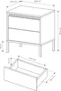 SENSO Nachttisch 1 Schublade, Push-to-Open, grifflos, Produktbild-Vorschau 3