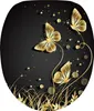 A decorative image with golden butterflies and grass on a black background. Produktbild-Vorschau