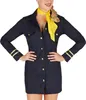 A woman wearing a stewardess costume. Produktbild-Vorschau