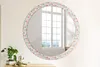Ø100cm Spiegel - Glasrahmen mit Aufdruck - Wandspiegel Produktbild-Vorschau 3