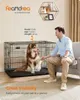 FEANDREA Hundebox mit 2 Türen 122 x 74,5 x 80,5 cm Produktbild-Vorschau 16