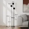 Puluomis Vloerlamp, 3-lichts, staande lamp, met voetpedaal, Productafbeelding-voorbeeld 4