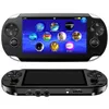 A top and bottom view of a black handheld gaming console. Produktbild-Vorschau