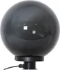 A black spherical decorative light fixture with a black base and a cable attached. Produktbild-Vorschau