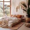 Boho stropní svítidlo z bambusu, Ø 50 cm, E27, závěsná Náhled obrázku produktu 2