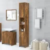 vidaXL Kúpeľňová skrinka Smoked Oak 30x30x183,5 cm Materiál Náhľad obrázku produktu 6