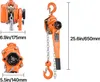VEVOR hefkat, capaciteit 1,5 ton, handkettingtakel, 3 meter Productafbeelding-voorbeeld 8