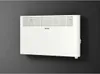 A white electric heater mounted on a dark gray wall. Anteprima dell’immagine prodotto