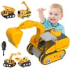 4 in 1 DIY Auseinander Nehmen Auto Toys, Baufahrzeuge Set Produktbild-Vorschau 6
